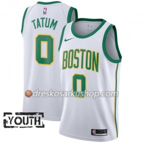 Dječji NBA Dres Boston Celtics Jayson Tatum 0 Nike 2018-19 City Edition Bijela Swingman